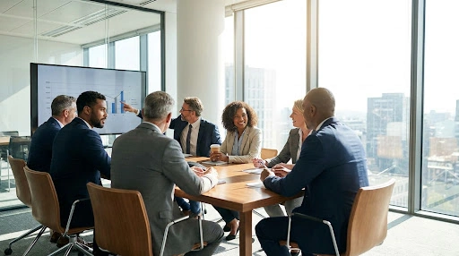 Business team meeting